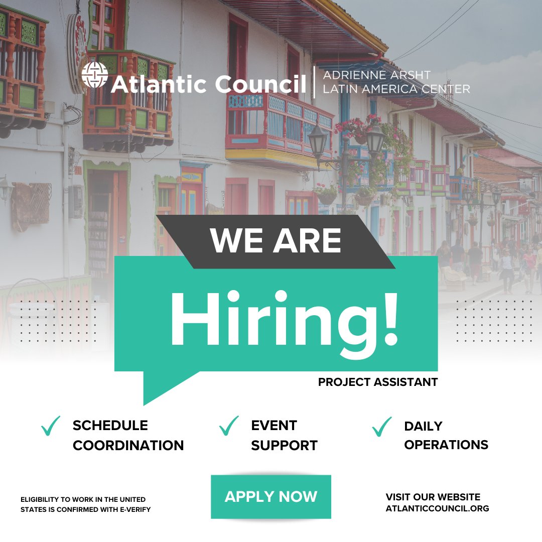 Know someone with strong writing skills and an interest in Latin America? We’re hiring a Project Assistant in DC. The role includes calendar coordination, Venezuela work, and external engagement. #ACLatAm #ACCaribbean Apply now: atlanticcouncil.org/job-opportunit…