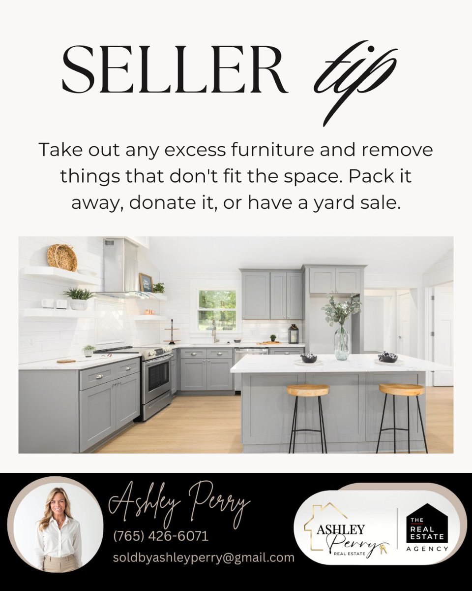 ashleyperryre's tweet image. ✨ Ready to sell your home? First impressions matter! Declutter, clean, and create a welcoming space. Attract buyers fast. Let's make it happen! 🏡💫 #homeselling #cleananddeclutter #showready