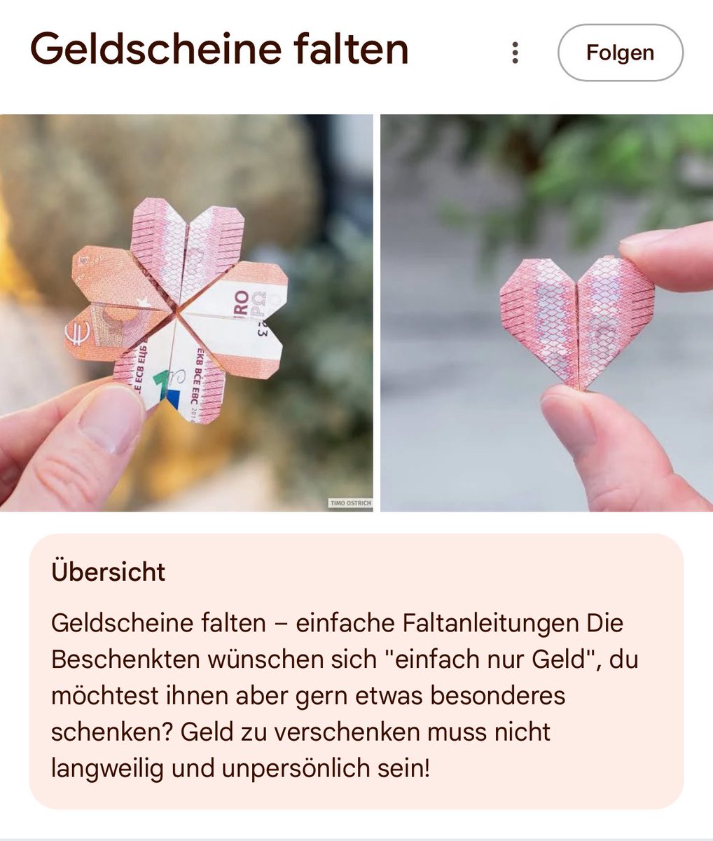 ドイツの結婚式でもお祝いにお金を渡すのは一般的なんだけど、渡し方は比較的自由度が高く、紙幣で折り紙折ってプレゼントしてくれる人たちがたくさんいた！ドイツ人、日本人よりも折り紙好きだと思う。