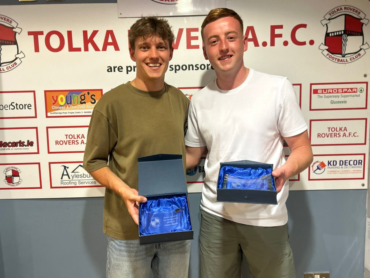 🏆 Senior Sunday Awards 2024/25 🏆

Player of the Year &amp; Players’ Player: John Barry
Top Goalscorer: James Woods

Congrats to both lads and thanks to the squad for their effort all season! 👏🔴⚪️

#SeniorSunday