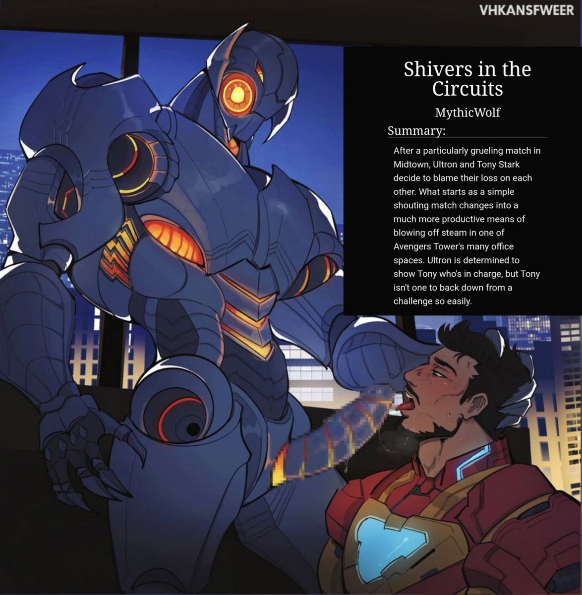 MythicWolf Writes! (@myficwolf) on Twitter photo Hey yall! My good friend <a href="/VHKAnsfweer/">๐Zinny๐๐ค๐ฉถ๐ค๐</a> and I just finished an Ultron/Tony Stark collab from Marvel Rivals! I wrote a fic filled with some robot hate sex, and they provided some incredible artwork to go along with it!! I had a blast working on this. (1/2) Hey yall! My good friend <a href="/VHKAnsfweer/">๐Zinny๐๐ค๐ฉถ๐ค๐</a> and I just finished an Ultron/Tony Stark collab from Marvel Rivals! I wrote a fic filled with some robot hate sex, and they provided some incredible artwork to go along with it!! I had a blast working on this. (1/2)