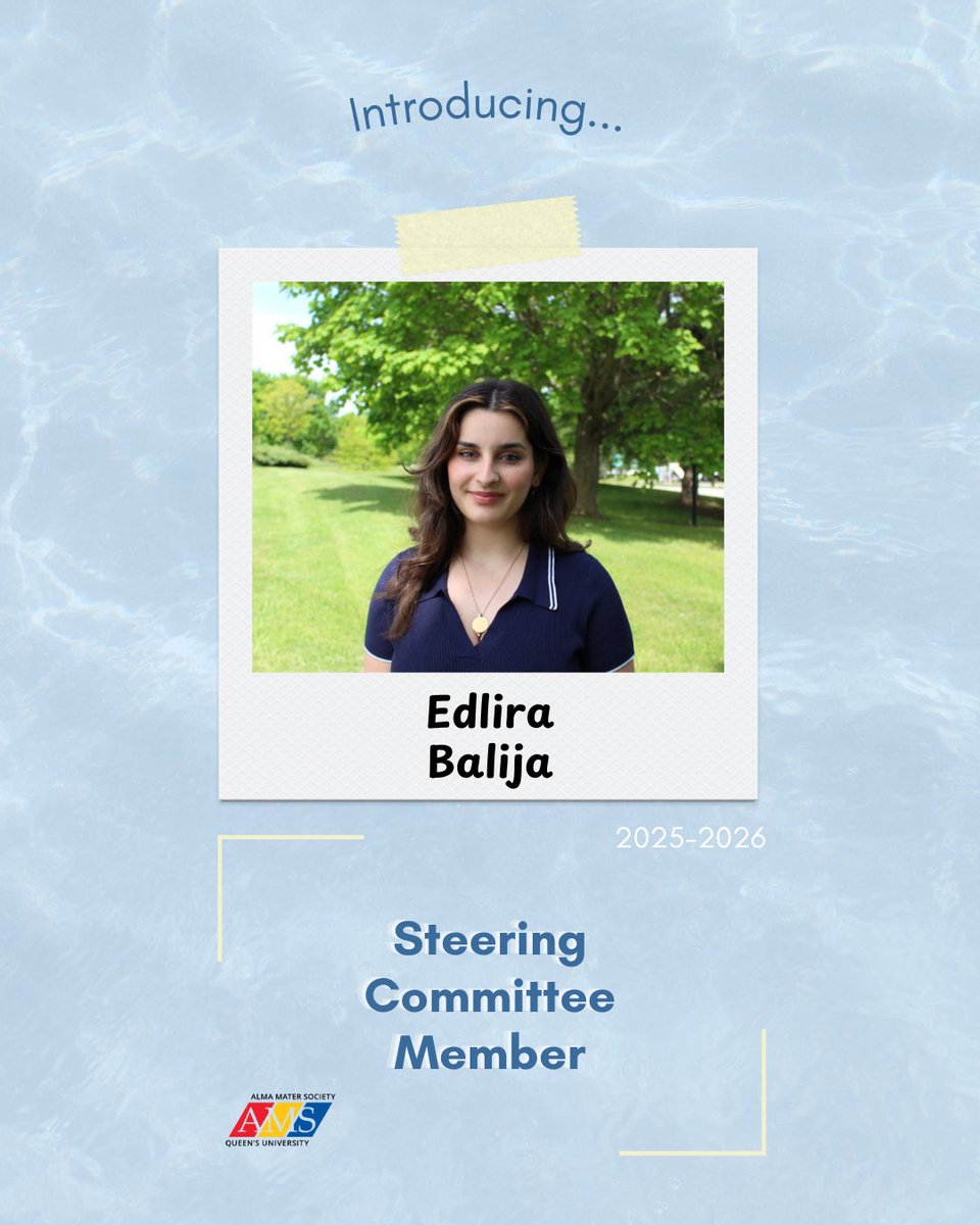 OUSA (@ousahome) on Twitter photo We're excited to introduce Edlira, Commissioner of External Affairs at <a href="/Queens_AMS/">Alma Mater Society</a>. Read this blog to get to know her better: ousa.ca/intro_edlira We're excited to introduce Edlira, Commissioner of External Affairs at <a href="/Queens_AMS/">Alma Mater Society</a>. Read this blog to get to know her better: ousa.ca/intro_edlira