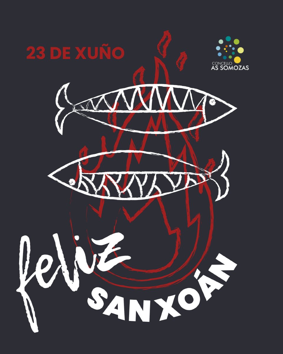 Xa temos as 🐟 sardiñas, as 🌿 herbas e a 🔥  fogueira listas para celebrar a noite máis máxica do ano.

Feliz noite de San Xoán! 🎉