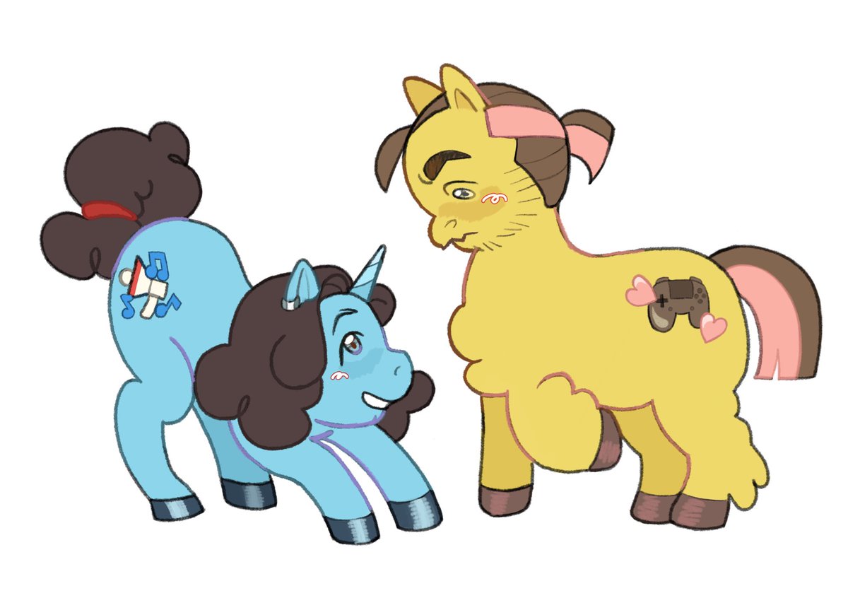 _Mullet_man's tweet photo. Very small rylex pony doodles but I kinda wanna work on their design more #rylex https://t.co/fkRxxZi8yY