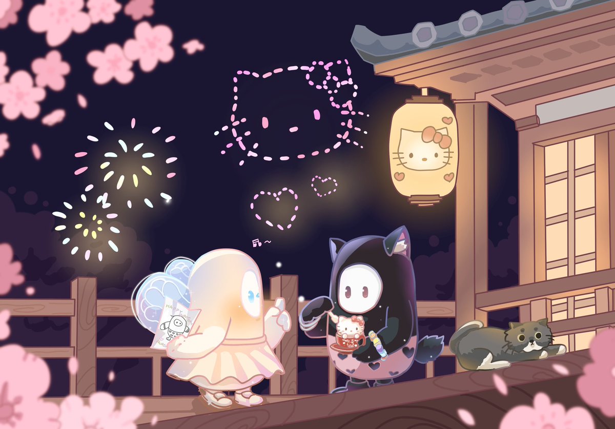 yoyleung23's tweet photo. ✨
夏祭りの花火大会で、君に告白しちゃおうかな～
Happy birthday to RUASY🍰

#FallGuysArt 
#fallguys https://t.co/tox94rQBOC