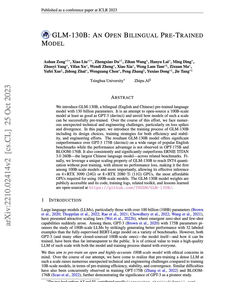 You can't overstate how impressive this is. Arcee took one of the strongest base models, GLM-4, a product of many years of Tsinghua R&amp;D (THUDM/THUKEG/Z.ai, GLM-130B was maybe *the first* real open weights attack on OpenAI, Oct 2022)… and made it plain better.
And told us how.