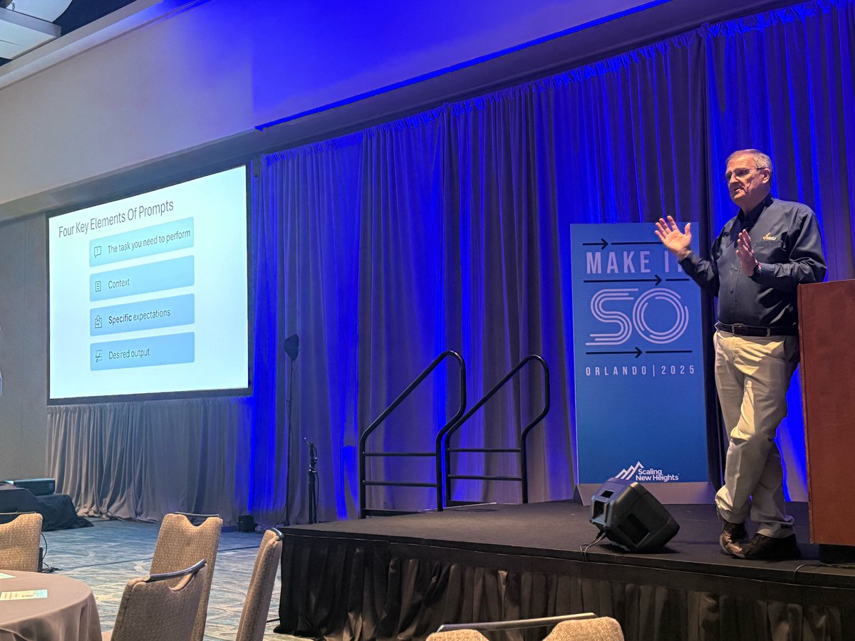 Watching Randy Johnston <a href="/RPJohnston/">Randy Johnston</a> present on generative AI at #snh25.
