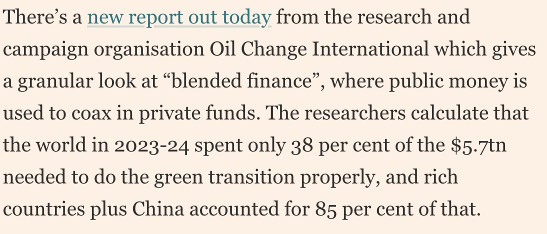 Oil Change International (@priceofoil) on Twitter photo Great coverage of our 🆕report on funding the #JustTransition away from fossil fuels in the <a href="/FT/">Financial Times</a> today.
Say it with us: “Public money is a non-negotiable part of the green transition." 💸 ft.com/content/8e5ff6… Great coverage of our 🆕report on funding the #JustTransition away from fossil fuels in the <a href="/FT/">Financial Times</a> today.
Say it with us: “Public money is a non-negotiable part of the green transition." 💸 ft.com/content/8e5ff6…