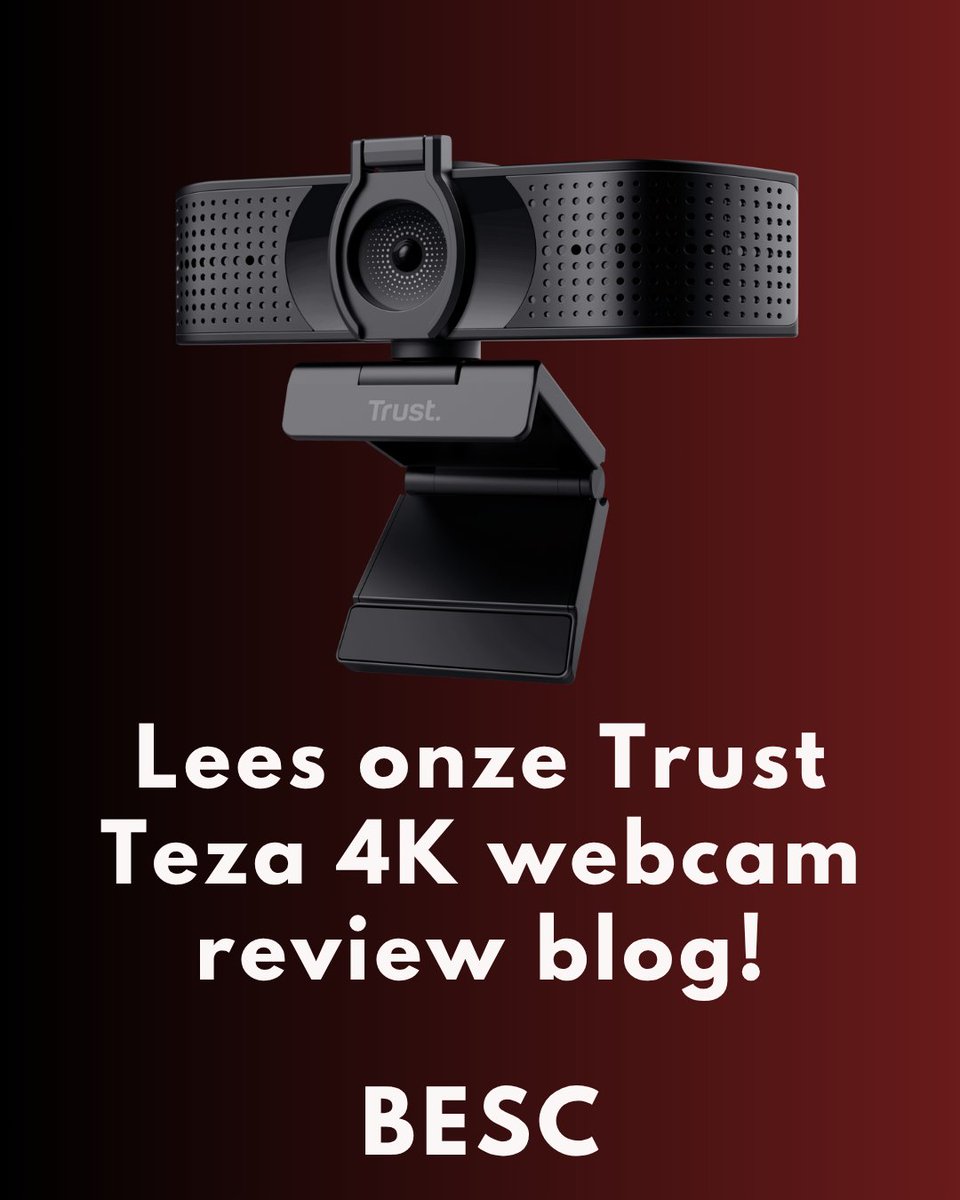 BE_Streamers's tweet photo. Nieuw op de BESC-blog
🎥 Review: Trust Teza 4K Webcam
Upgrade je stream met haarscherp beeld zonder je bankrekening te plunderen!
👉 Lees de review: https://t.co/fhuZ7pTe4t
#trustgaming #streamsetup #webcamreview #bescblog https://t.co/0RIVk0rvJy
