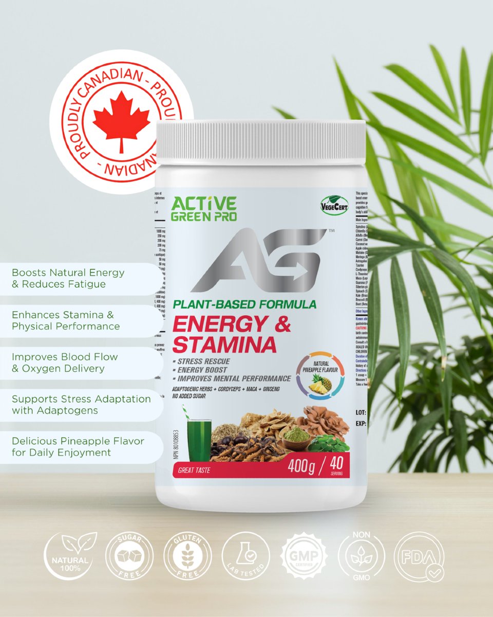 activegreenpro's tweet image. Power your performance with clean, plant-based energy—made in Canada.

Shop now at activegreenpro.com

#ActiveGreenPro #EnergyAndStamina #MadeInCanada #PlantBasedPerformance #CleanEnergy #Adaptogens #SugarFree