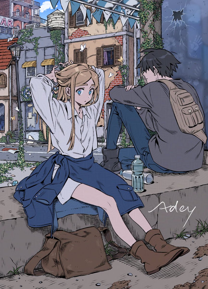 adey236's tweet photo. No idea why so many people suddenly started noticing my OCs lately, but in any case, I'm really glad you all like these two🫶 https://t.co/C3vQdg5l77