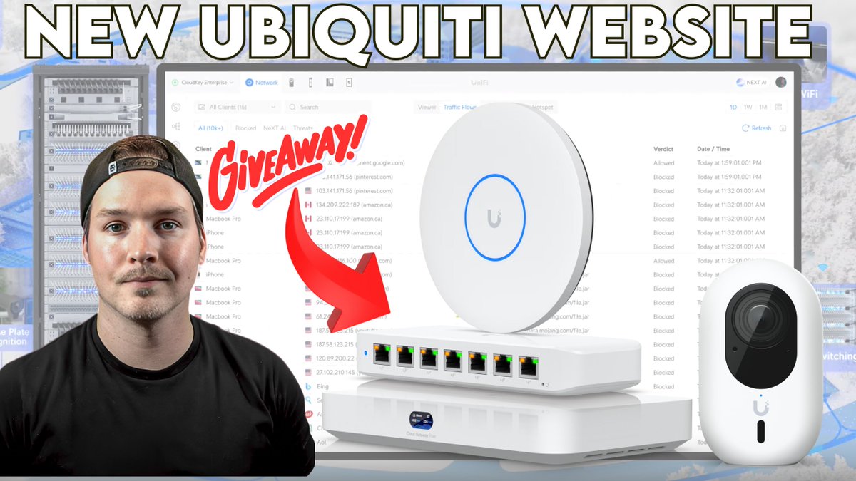 A quick look at the new <a href="/Ubiquiti/">Ubiquiti Inc</a>  website and a giveaway 🥳

youtu.be/xEJpMBddMEY