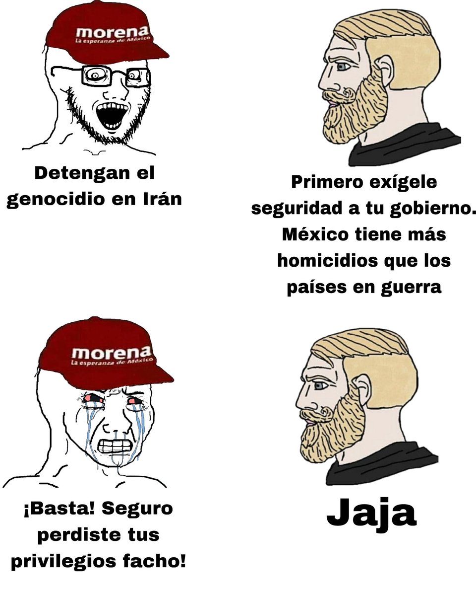 Así los chairos con el conflicto de Irán