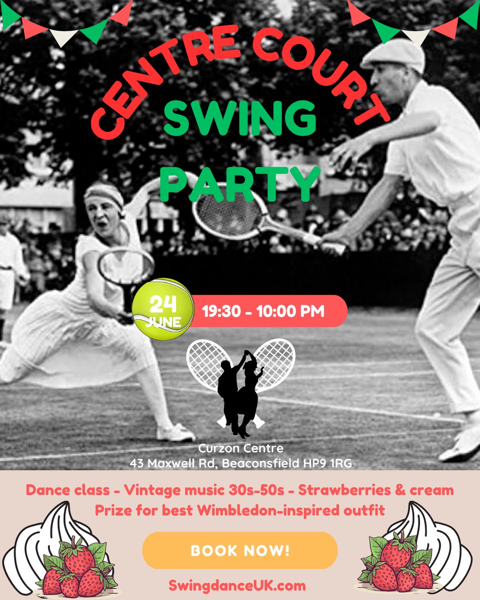 It's not too late to join our Centre Court Swing Party + July Lindy Hop Lessons! - mailchi.mp/swingdanceuk/c…