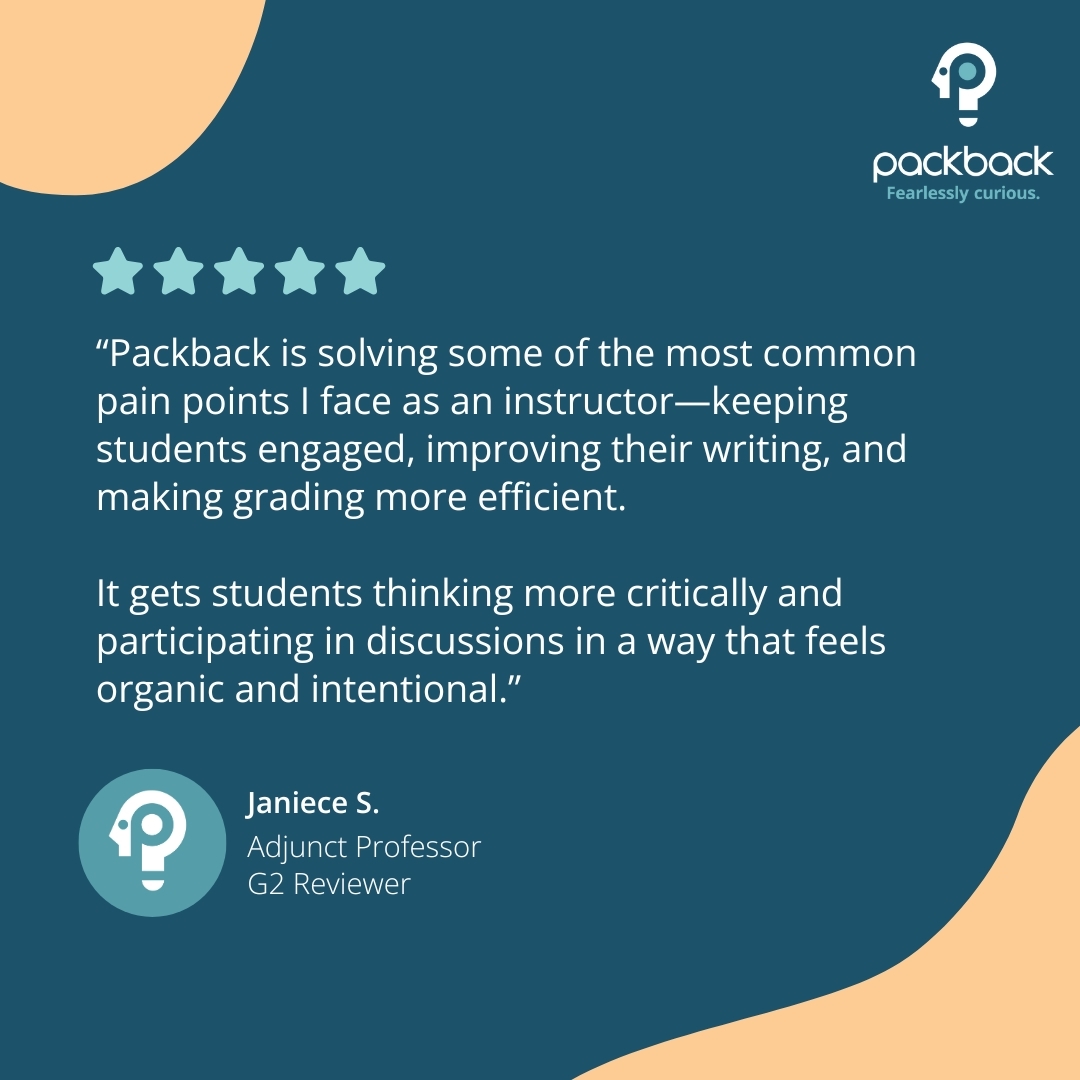 Educators face complex classroom challenges every day. Instructional AI can help spark curiosity, improve student writing, and lighten the teacher’s workload.

We’re proud to support educators through this transformation! ✨

#EdTech #TeachingTools #Packback