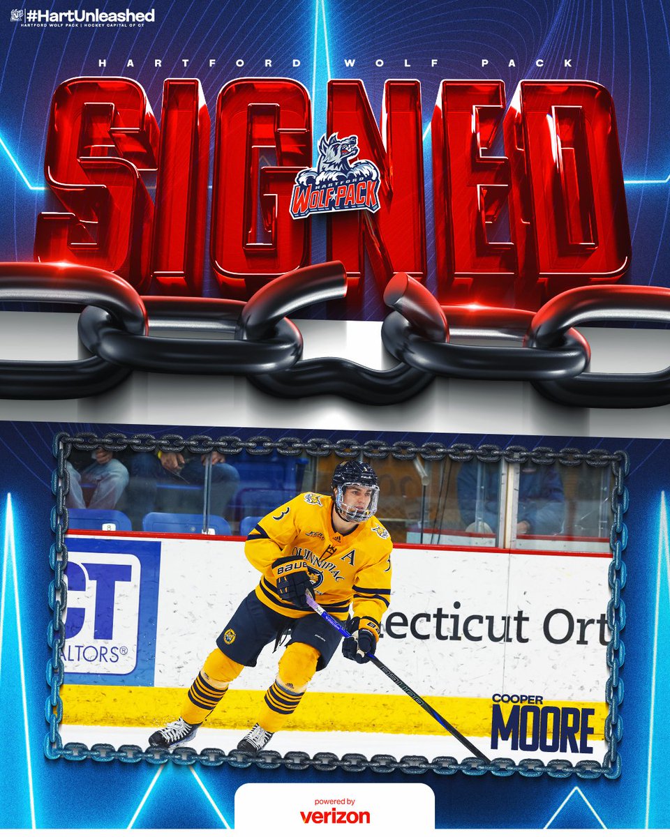 UPDATE: The Hartford Wolf Pack has signed defenseman Cooper Moore to a one-year contract for the 2025-26 season.