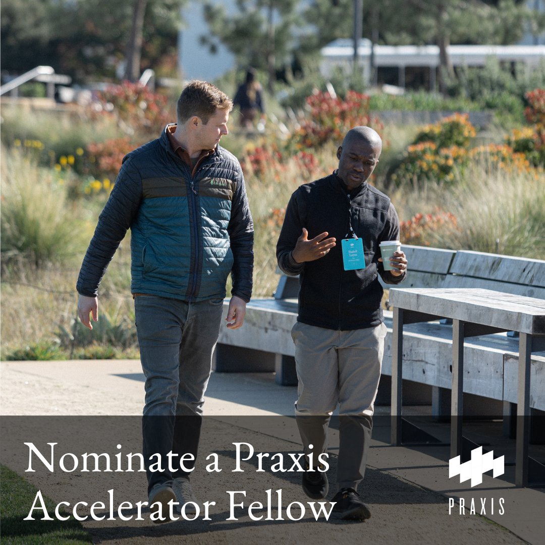 Do you know a founder we should meet?

We’re seeking early-stage Christian founders building ventures with redemptive imagination to address major issues of our time.

Nominate a Fellow for our 2026 US Accelerators: praxis.co/accelerators