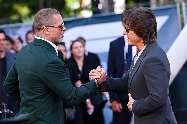 Brad Pitt and Tom Cruise reunited at the F1 Movie Premiere.