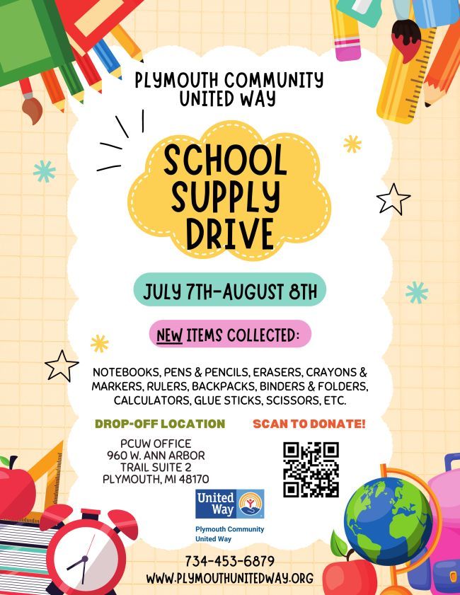 Plymouth Community United Way Launches School Supply Drive to Support Local Students 
pccsk12.com/news/pccs-news…