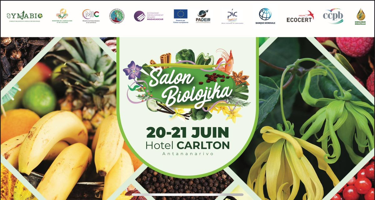 🌱 BIOLOGICAL SALON 2025–Madagascar’s largest sustainable agri event  that happened from Jun 20–21 in Antananarivo.
Theme:“The BIO for Malagasy”
Thanks to our partner in Madagascar <a href="/SYMABIO/">SYMABIO</a> for organising the event.
Follow proceedings here for updates; facebook.com/share/v/1CZhgo…
