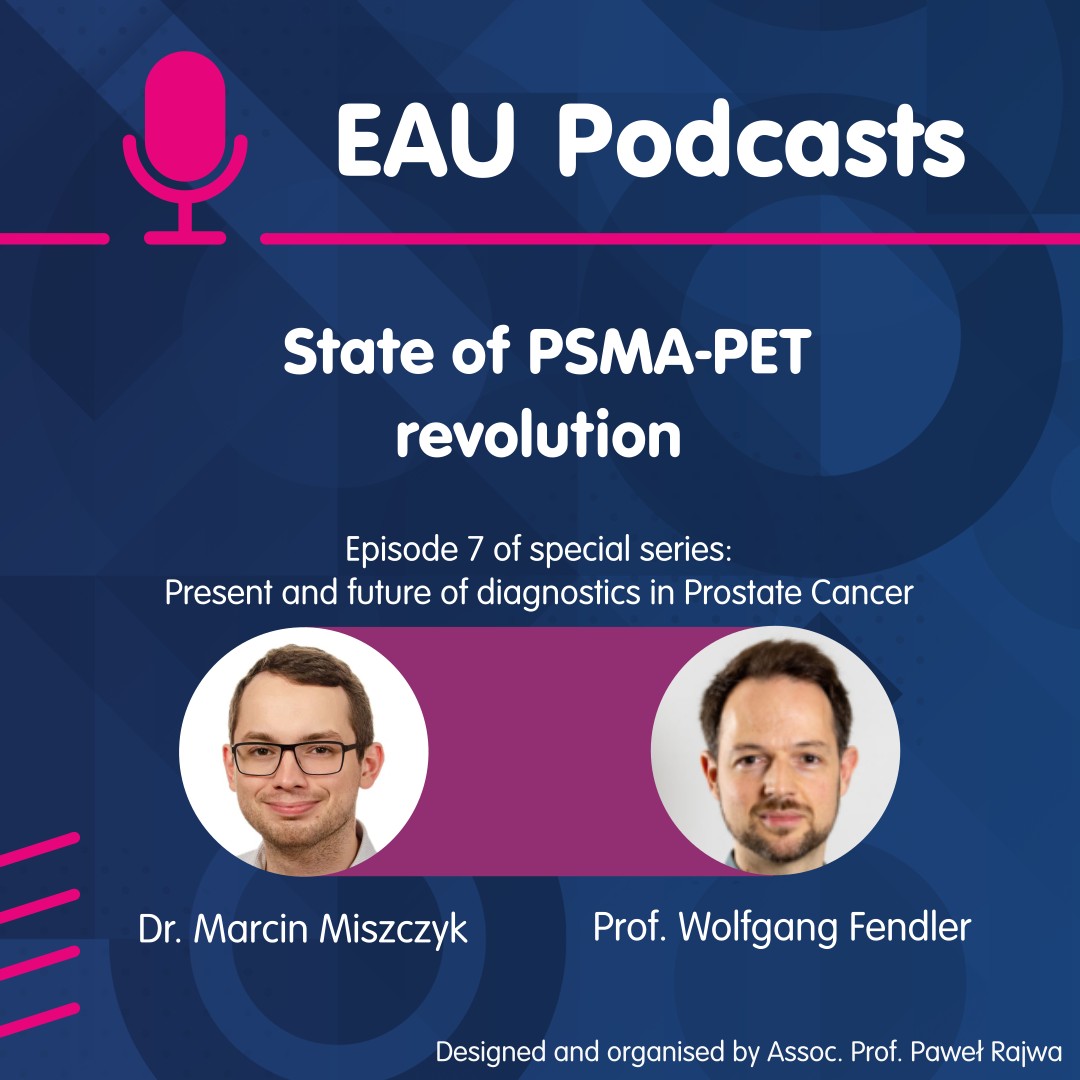 European Association of Urology (EAU) (@uroweb) on Twitter photo In this week's 🎧 episode of #EAUPodcasts, Dr. Marcin Miszczyk and Prof. Wolfgang Fendler discussed the role of PSMA-PET imaging in modern #ProstateCancer management. 
Learn more 👇
uroweb.org/education-even… In this week's 🎧 episode of #EAUPodcasts, Dr. Marcin Miszczyk and Prof. Wolfgang Fendler discussed the role of PSMA-PET imaging in modern #ProstateCancer management. 
Learn more 👇
uroweb.org/education-even…