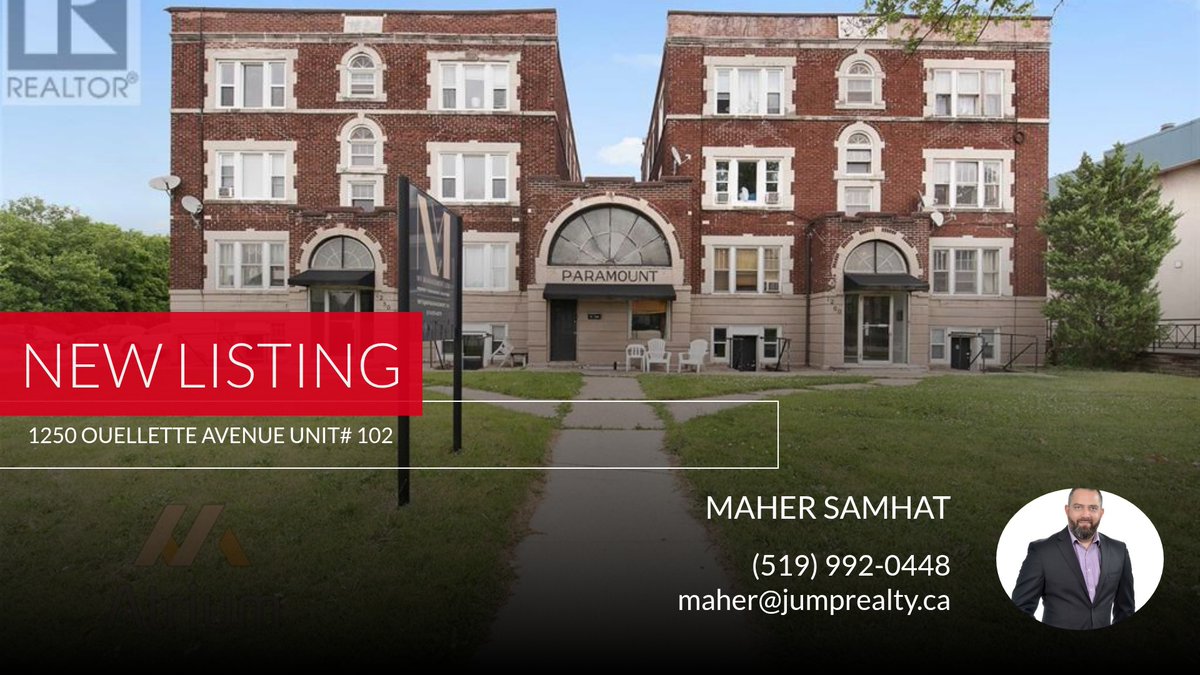 MaherSamhat23's tweet photo. 📍 New Listing 📍 Take a look at this fantastic new property that just hit the market located at 1250 Ouellette Avenue Unit# 102 in Windsor. Reach out here or at (519) 992-0448 for more information

Best regards

Maher Samha... https://t.co/jtJghjpajP https://t.co/cNehbakMBF