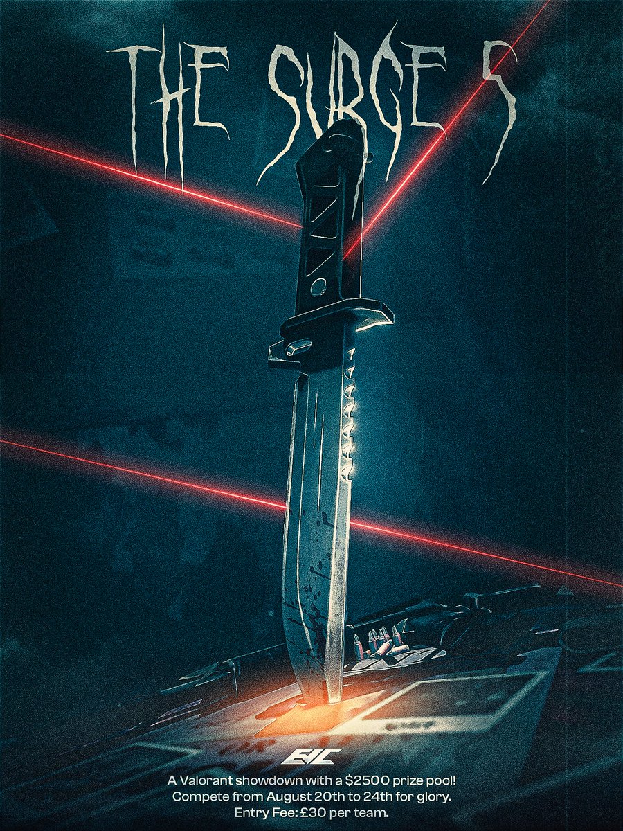 The Surge is back &amp; we've not held back, who will show up and claim the cup? 

Official announcement of The Surge #5!🔥

- Dates: August 20th - 24th  
- Prize pool: $2500 
- Entry Fee: £30 per Team

Don’t miss out - sign up now: discord.gg/evctournaments