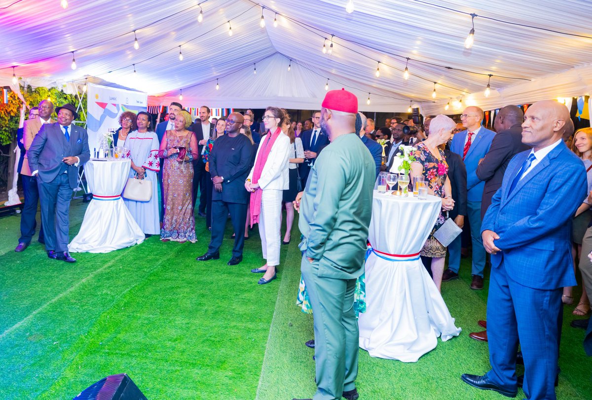 RwandaMFA's tweet photo. This evening, Minister @onduhungirehe joined the Luxembourg Embassy in Rwanda, @LUinKigali in celebrating the National Day of the Grand Duchy of Luxembourg.

In his remarks, he commended the strong ties between Rwanda and Luxembourg, anchored in a shared vision for an equitable, durable, and inclusive development.