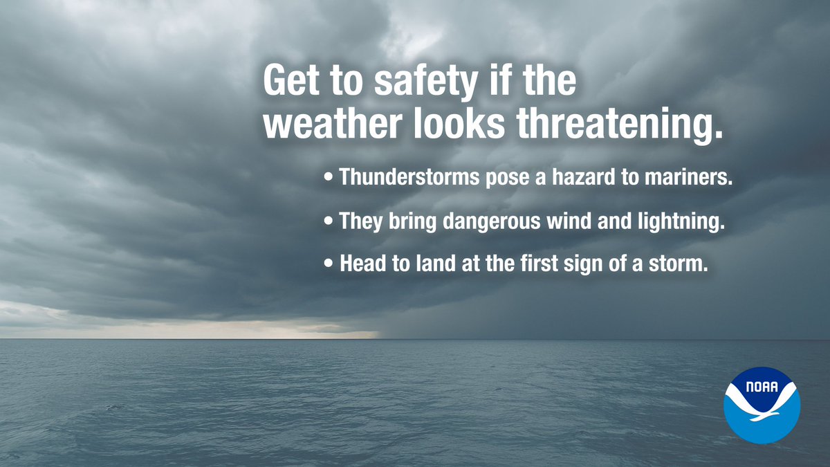 ⚡ Lightning can strike Alaska waters—esp. over the Gulf in late summer &amp; fall.

Boating?
🧭 Check forecasts
🌩️ Hear thunder? Head for shore
⚠️ Avoid open or elevated areas on the boat

🔗 weather.gov/safety/lightni…
#LightningSafetyAwarenessWeek #AKwx