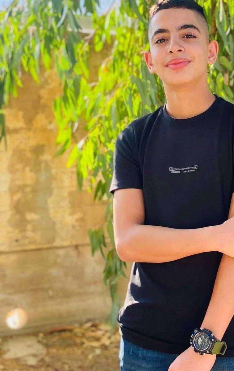s_m_marandi's tweet photo. Fourteen-year-old Palestinian boy Ammar Motaz Hamayel was shot and murdered today by Western backed Zionist forces in the town of Kafr Malik in the occupied West Bank.

Western journalists are silent and complicit. https://t.co/B2hO9n7O7u