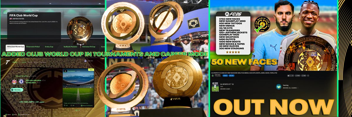 WZRD MODs (@wzrdmod) on Twitter photo our new #fc25 mod is out now! this time its all about the club world cup and of course some more faces!⤵️ #cwc #CWC2025 
youtu.be/Qi2w4yYwN7o?si… our new #fc25 mod is out now! this time its all about the club world cup and of course some more faces!⤵️ #cwc #CWC2025 
youtu.be/Qi2w4yYwN7o?si…