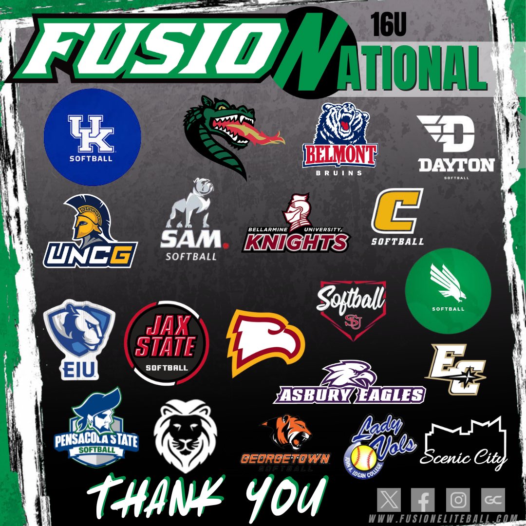 Fusion 16U National Unruh/Greenwood (@fusionsb_16nats) on Twitter photo Thank you to all the coaches that watched us compete at <a href="/ConnectSports/">SportsConnect</a> Scenic City last weekend. A top 4 finish in the Super Pools was a lot of fun!
Next Up: Colorado Sparkler
See ya there!
#LLAP
#GirlsinGreen
#FusionFamily Thank you to all the coaches that watched us compete at <a href="/ConnectSports/">SportsConnect</a> Scenic City last weekend. A top 4 finish in the Super Pools was a lot of fun!
Next Up: Colorado Sparkler
See ya there!
#LLAP
#GirlsinGreen
#FusionFamily