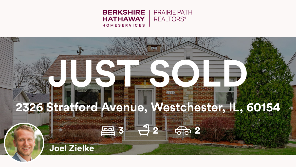 🛌 3 🛀 2 🚘 2
📍 2326 Stratford Avenue, Westchester, IL, 60154

My latest sale on RateMyAgent.
IL 475.171104
rma.reviews/6ht4is3vlauy

...
#ratemyagent #realestate #Berkshire_Hathaway_HomeServices_Prairie_Path_REALT