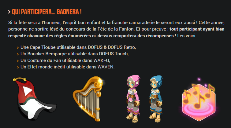 expliquez pourquoi c'est pas comme l'année dernière ou chaque participant gagne au moin quelque chose histoire de pas s'investir pour rien ? <a href="/DOFUSfr/">DOFUS</a>