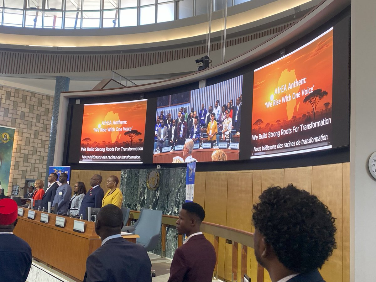tweet_afrea's tweet image. The memories of #AfrEA25 live on, and so will its generational impact.
On June 16, 2025, the United Nations Conference Centre in Addis Ababa was brimming with purpose as AfrEA marked its 25th anniversary in grand style.
The day began with dignity; the Ethiopian national anthem…