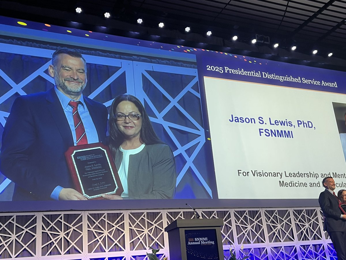 juliesut8's tweet image. Congratulations AGAIN @LewisLabMSKCC SNMMI distinguished service award and Saul Hertz award. @MSKCancerCenter