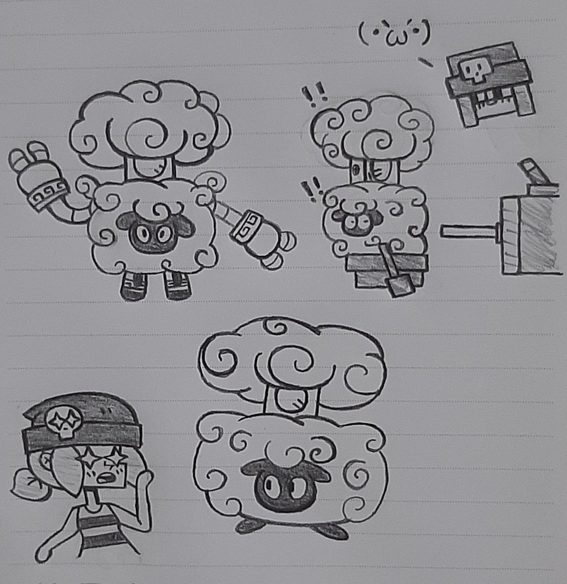 Don't have much time recently, Draw a Sheepish Darryl~
最近沒什麼時間，畫個牧羊巨人達里爾～