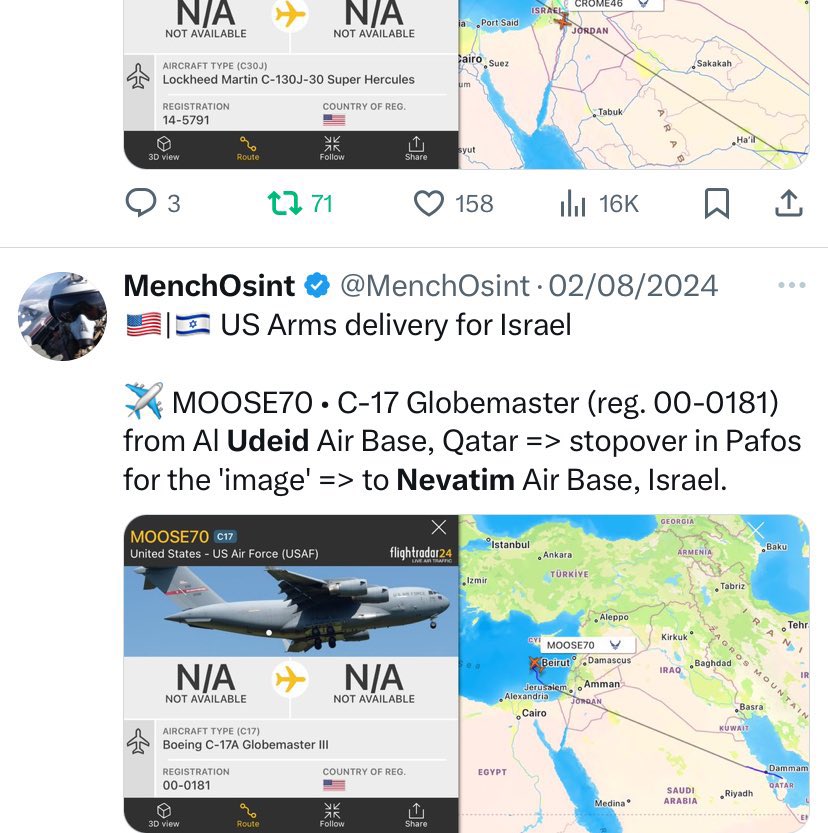 <a href="/majedalansari/">د. ماجد محمد الأنصاري Dr. Majed Al Ansari</a> I strongly condemn Qatar for allowing the U.S. Al-Udeid base to be used in arming Israel and enabling its genocide in Gaza.

Tracking: <a href="/MenchOsint/">MenchOsint</a>