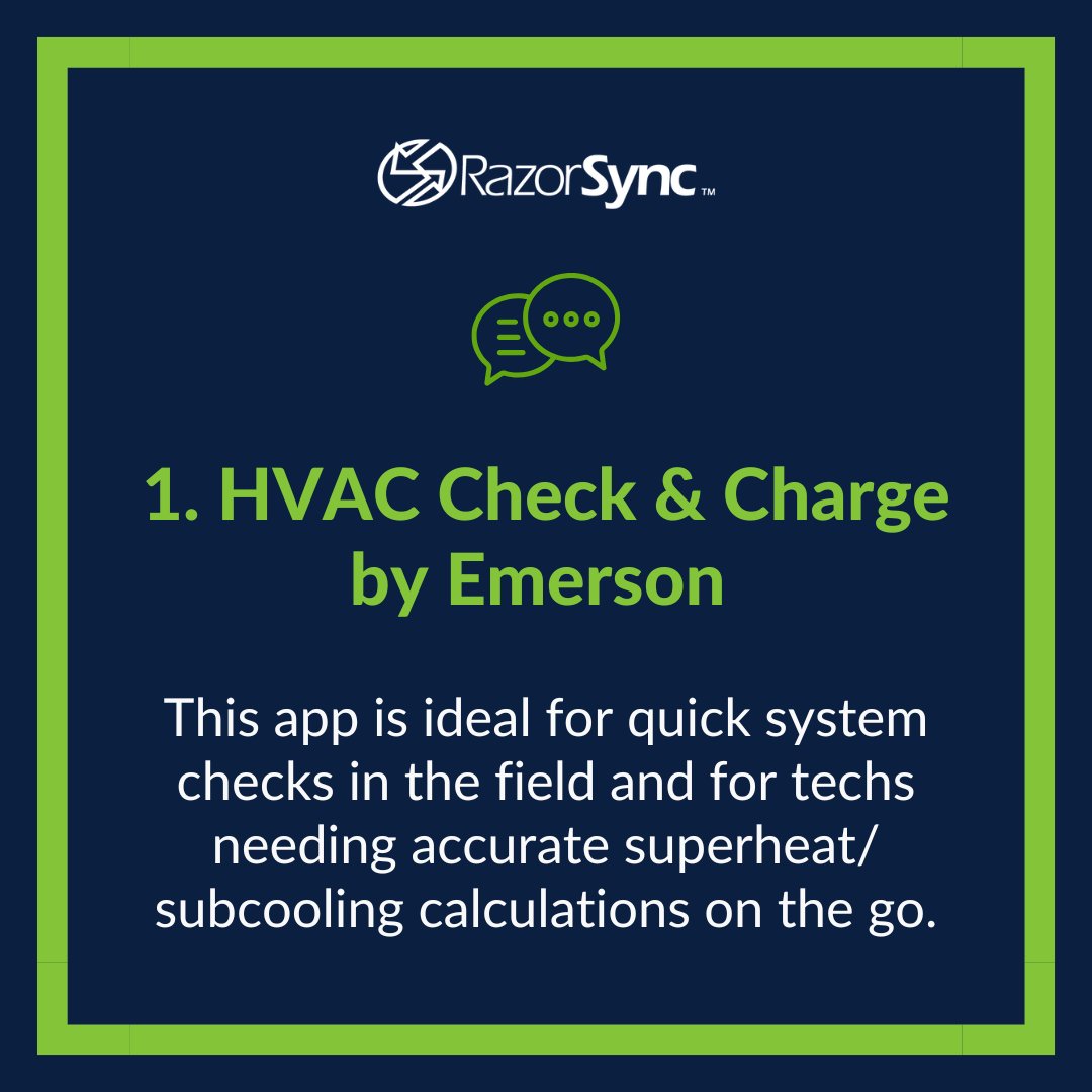 RazorSync's tweet image. Ready to level up your workflow?
Check out the full list details in our latest blog and see how RazorSync fits in!
hubs.ly/Q03q1WCS0
#HVACTech #TroubleshootingApps #FieldServiceTools #RazorSync