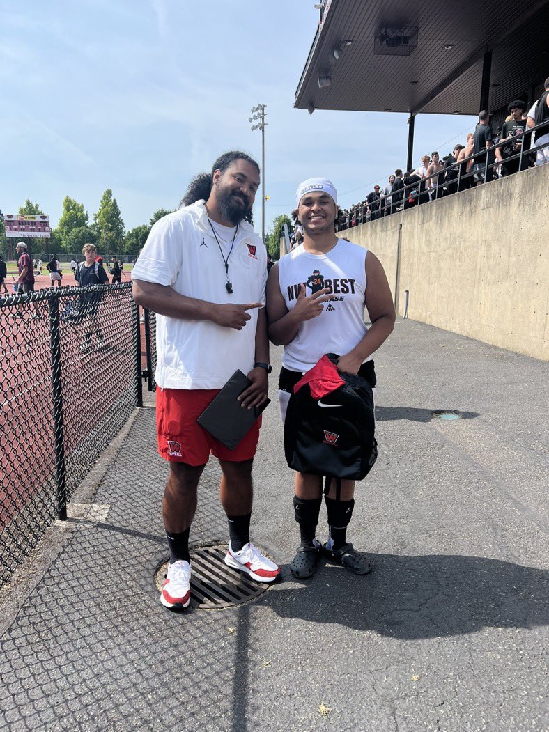 Royal Charles (@royalcharles16) on Twitter photo #AGTG After an amazing team camp and a great conversation with <a href="/CoachNoaAluesi/">Elisinoa Aluesi</a> I am blessed to receive a D2 offer from WOU. Also was awarded Defensive MVP for the camp.
<a href="/WOU_FB/">WOU Football</a> <a href="/CoachManningWOU/">Josh Manning</a> <a href="/ArneFerguson/">Arne Ferguson</a> <a href="/MaurotheCoach/">Coach Clay Mauro</a> <a href="/Seahawks_PHS/">Peninsula HS Football</a> <a href="/BrandonHuffman/">Brandon Huffman</a> #AGTG After an amazing team camp and a great conversation with <a href="/CoachNoaAluesi/">Elisinoa Aluesi</a> I am blessed to receive a D2 offer from WOU. Also was awarded Defensive MVP for the camp.
<a href="/WOU_FB/">WOU Football</a> <a href="/CoachManningWOU/">Josh Manning</a> <a href="/ArneFerguson/">Arne Ferguson</a> <a href="/MaurotheCoach/">Coach Clay Mauro</a> <a href="/Seahawks_PHS/">Peninsula HS Football</a> <a href="/BrandonHuffman/">Brandon Huffman</a>