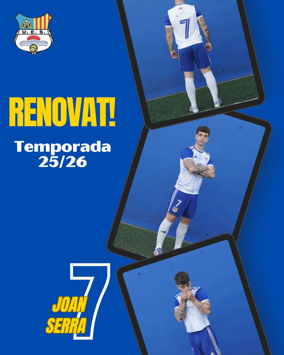 🌪️ RENOVACIÓ | JOAN SERRA
Joan Serra seguirà fent mal per la banda amb la UE Sitges! 🔵⚪

Extrem de Sitges amb velocitat i entrega.
Orgull local per a Primera Catalana! 💙

#somsitges