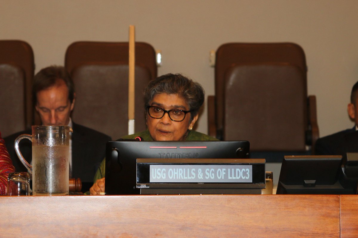 USGRabab_UN's tweet photo. Was pleased to brief Member States on #LLDC3 preps & see the continued, strong support for LLDCs as we count down to Awaza 🇹🇲. Grateful to host country @Turkmenistan_UN for its
commitment, and look forward to an impactful conference where we will drive #ProgressthruPartnerships! https://t.co/p5A90VVu8o