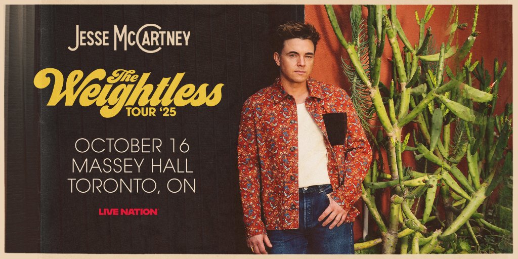 Announced- Jesse McCartney at Massey Hall on October 16.

Tickets go on sale June 27 @ 10 am
ticketmaster.ca/event/100062CC…