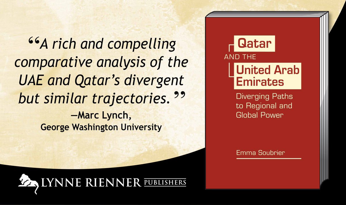 esoubrier's tweet image. Excited to share insights from my new book Qatar and the UAE: Diverging Paths to Regional and Global Power in this upcoming virtual talk hosted by the Middle East Institute – NUS tomorrow! Info and registration here: mei.nus.edu.sg/event/book-tal…