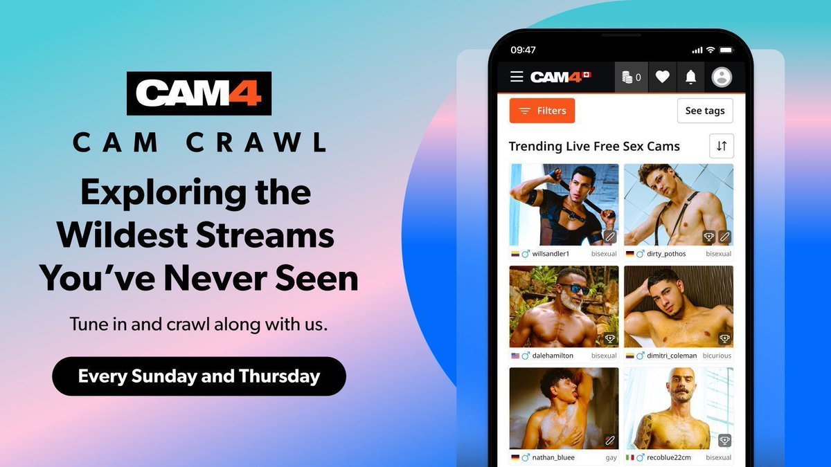 😏 DATE CHANGE THIS WEEK!

Cam Crawl is LIVE at 6PM EST — and it’s a full-on tour of CAM4’s hottest rooms.

Room to room. Stream to stream. The filth? Unmatched.

🎥 Watch here → buff.ly/7jtsUOE 

<a href="/KnoxSkyy/">Skyy Knox</a> #TonightWeCrawl #CamCrawl #LiveOnCAM4 #C4Heat