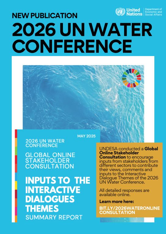 SustDev's tweet photo. 🌍💧 The 2026 UN Water Conference will take place in the UAE from 2–4 Dec, co-hosted by Senegal &amp; UAE.

478 orgs from 87 countries contributed to shaping the interactive dialogue themes.
📘Summary Report &amp; more: https://t.co/MvtMX9Ps4N https://t.co/2oi6RJpVxz