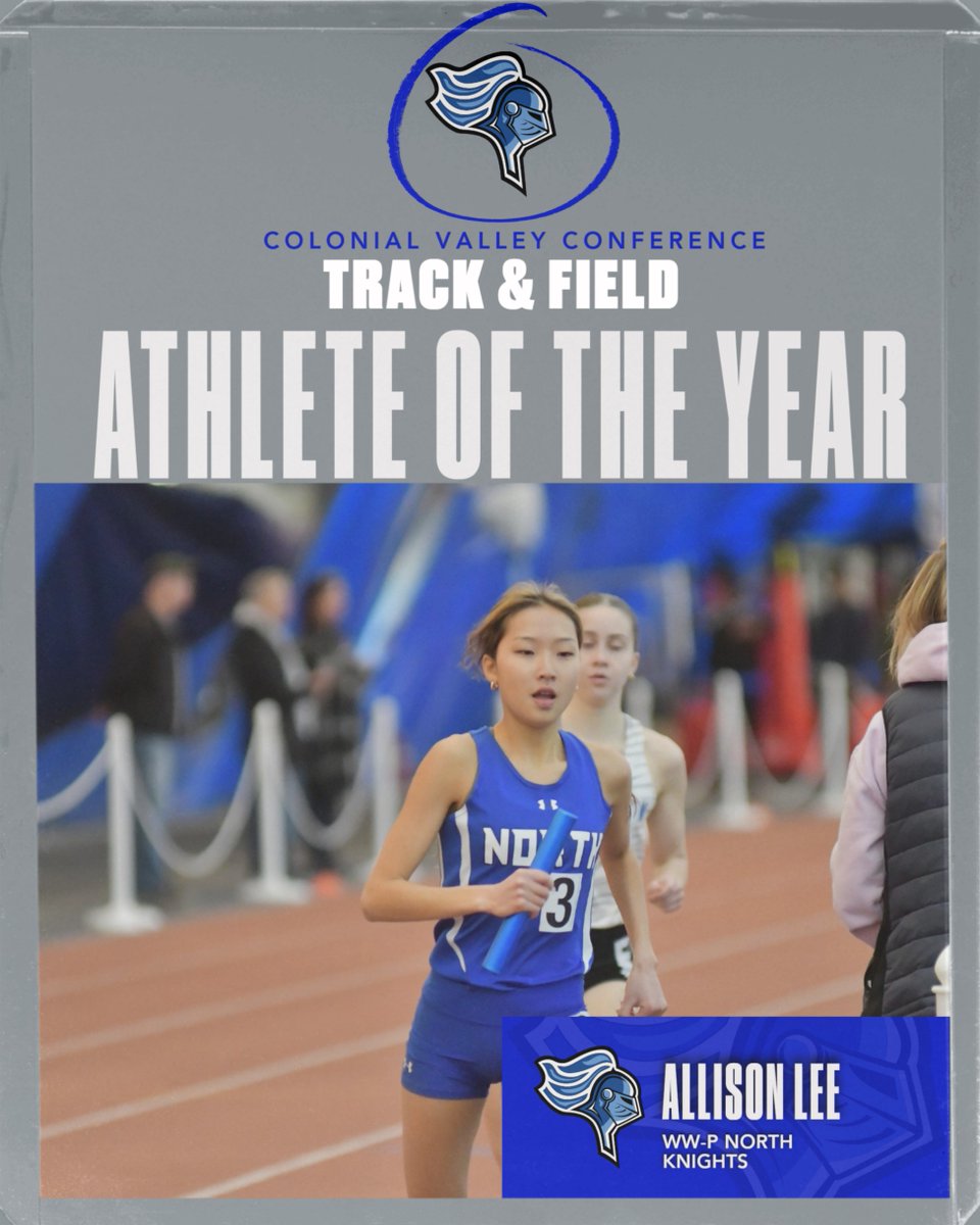 Congratulations to WW-P North distance runner Allison Lee for being named the CVC Track &amp; Field Athlete of the Year! 
#greatdaytobeaknight