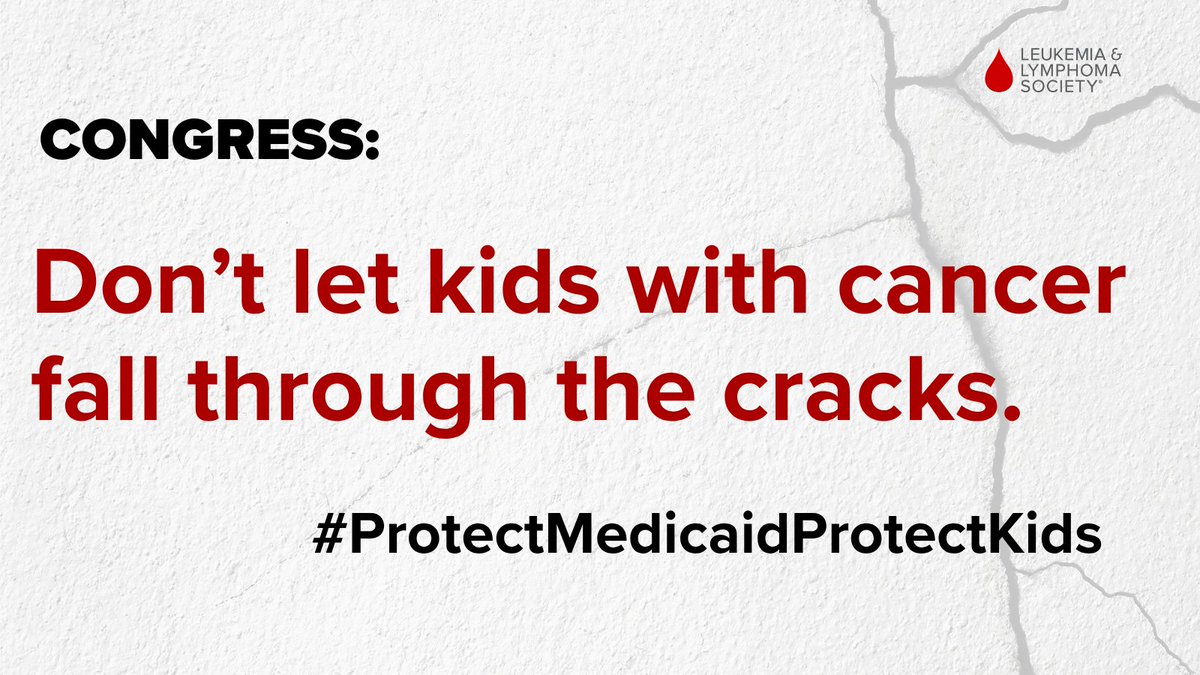 Congress is considering cuts to #Medicaid &amp; CHIP—vital health insurance programs for 37M kids. These cuts would put kids with cancer in danger of falling through the cracks—and make it harder for them to get critical specialty care. #ProtectMedicaidProtectKids