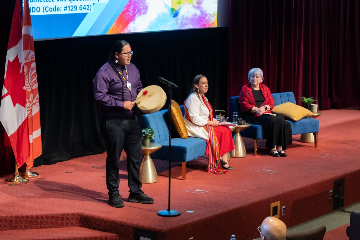 GAC_Corporate's tweet image. GAC celebrated #NIHM2025 with an inspiring conversation between Her Excellency Mary Simon and High Commissioner Brenda Wills on the invaluable contributions of Indigenous Peoples to diplomacy and how to apply this lens to the work we do at home and abroad.