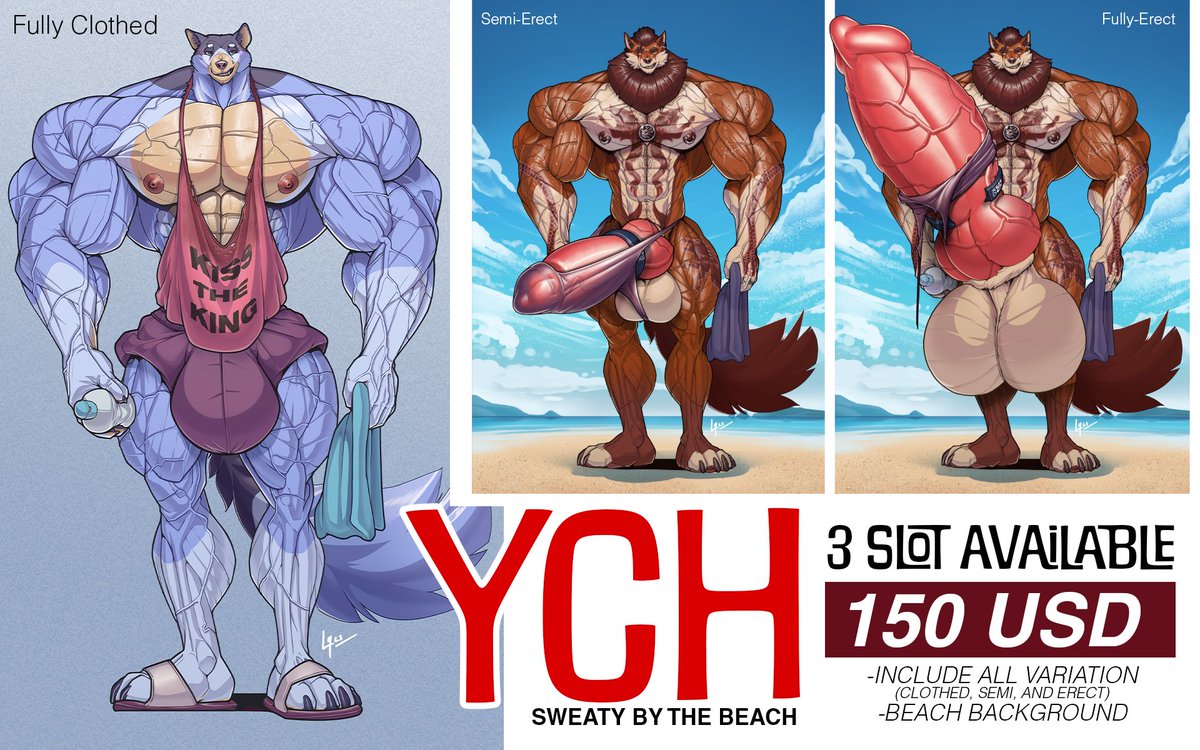 Hey guys!  

I'm opening a YCH to help cover my bills this month!  I'm starting with three slots, and it comes with multiple variations! The price for a slot is $150USD.   

DM me here if you're interested and want to grab a slot!   Thanks so much for your support!  :)